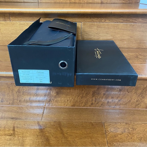 NWB Toecap Black Leather Driving Shoes for Men - Picture 13 of 15